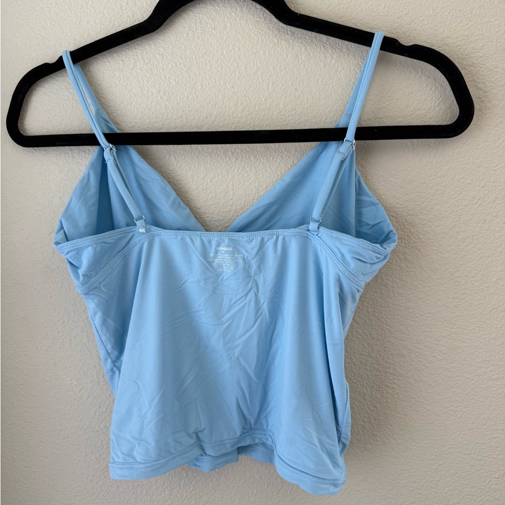 Light Blue V-neck Tank top - Picture 2 of 3
